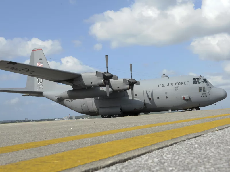 hercules, us air force, военно-транспортный, lockheed, kadena afb, c-130