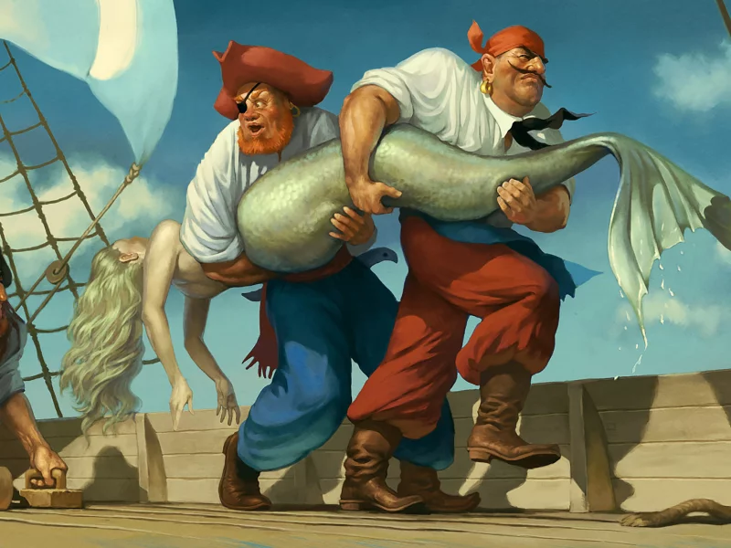 corsars, bigfish, big, fish, waldemar, kazak, waldemarkazak, mermaid