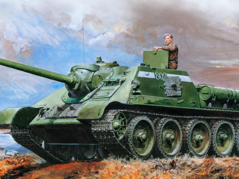 su85, sau, su, tank, land, tankist, 85, су85, сау, green