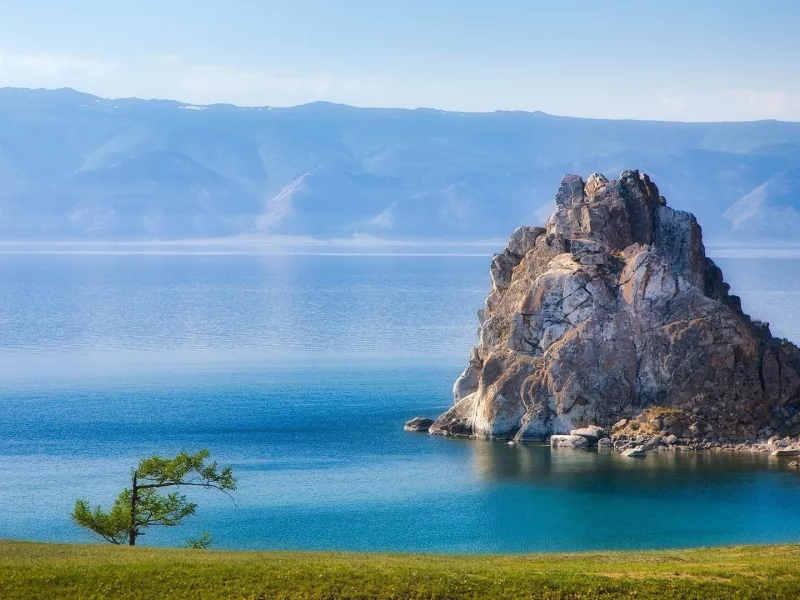 россия, байкал, природа, вода, скала шаман, пейзаж