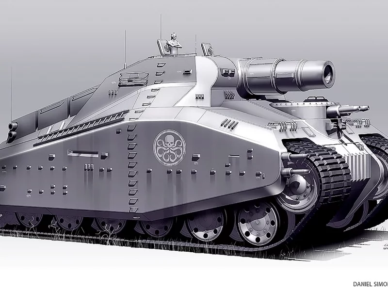 fantasy, old, project, gigant, tank, 3d, sun, white, weapon, gun
