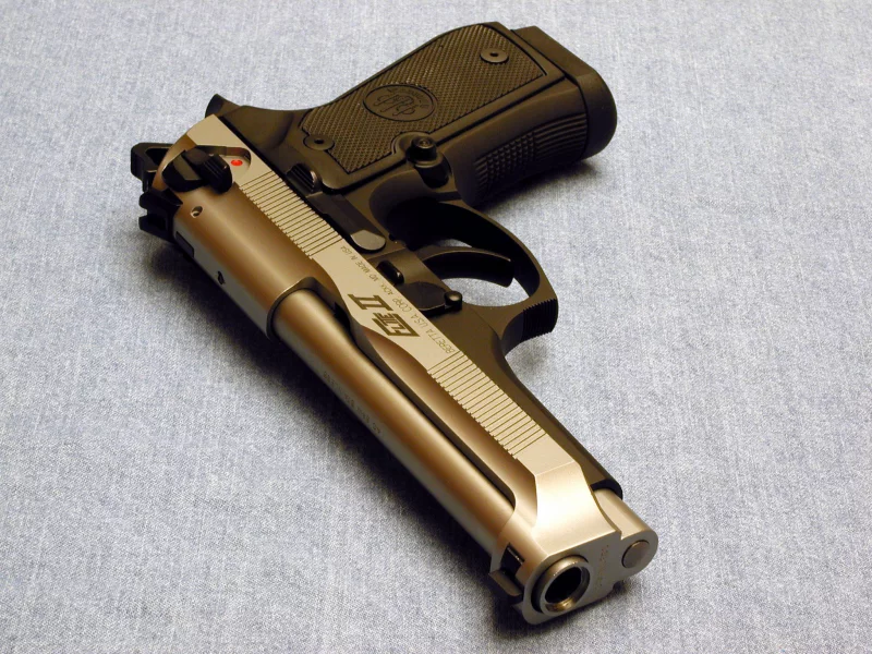пистолет, 96g, beretta, хром, weapon, gun, gold, pistols, weapons, chrom, yellow