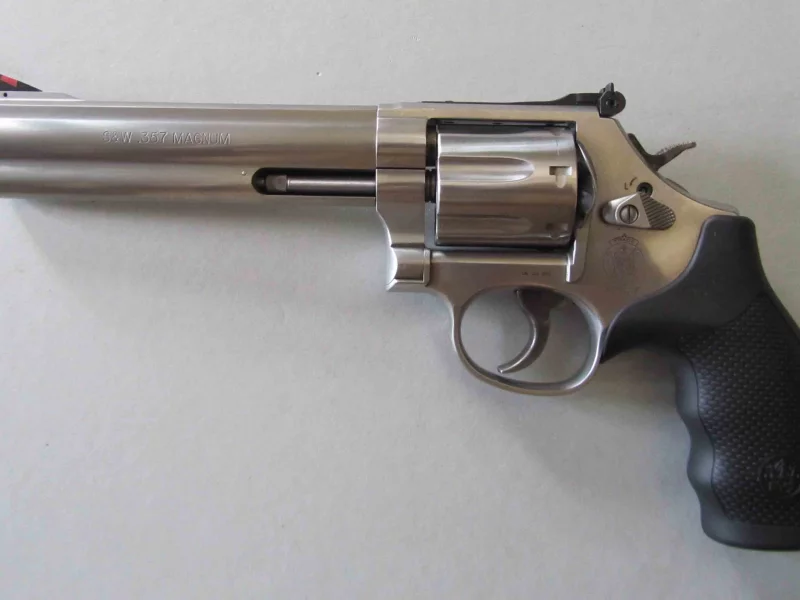 револьвер, хром, smith, wesson, 686, magnum, 357, weapon, gun, gold, pistols, weapons, chrom, silver, white, sun