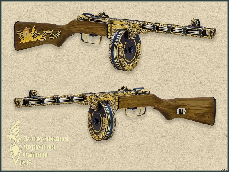ппш, ппш41, инкрустация, серебро, золото, ppsh, ppsh41, gold, pistols, silver, rifle, weapon, gun, machinegun, weapons, men, sun, day, see, wide