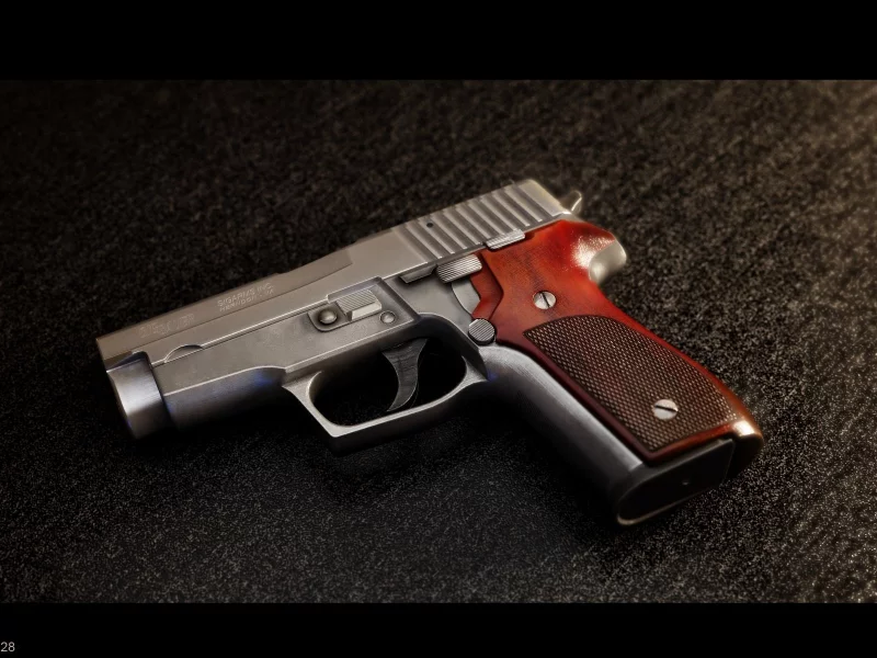 пистолет, sig, sauer, p228, weapon, fast, gun, pistols, weapons, chrom, dark, white, sun, wide