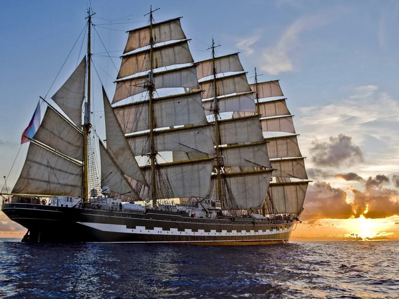 крузенштерн, kruzenshtern, ship, sea, ocean, watersea, jcean, coast, paradise, sea, sky, sunshine, emerald, blue, water, vehicles, watercrafts, ships, sailing, oceans, sea, seascapes, sun, summer, smile, sail, wave, wide