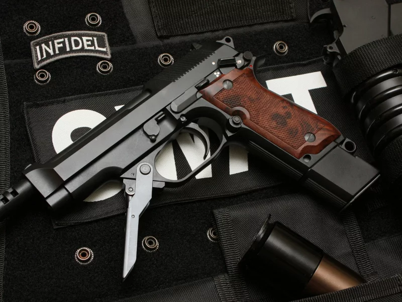 пистолет, темный, 93r, beretta, swat, weapons, handguns, pistol, weapon, gun, pistols, weapons, chrom, dark, wide, pistolet