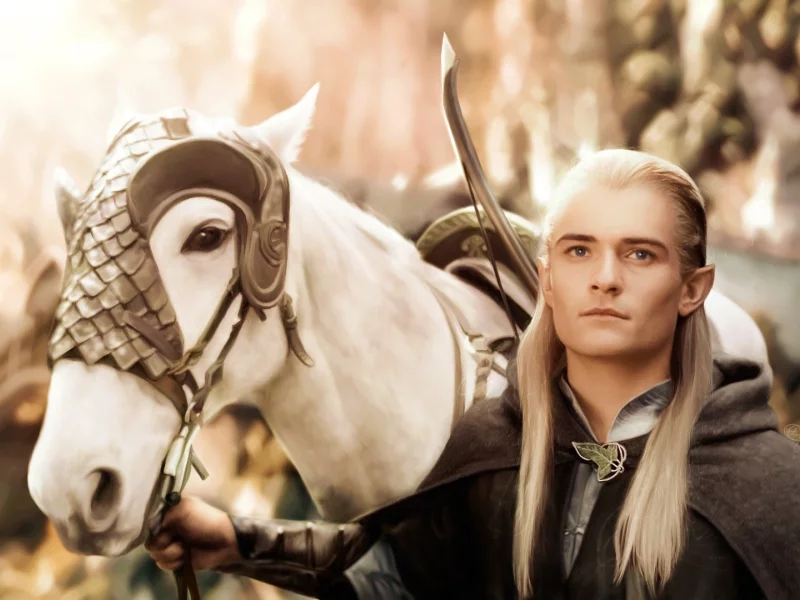 леголас, lord of the rings, властелин колец, арт, орландо блум