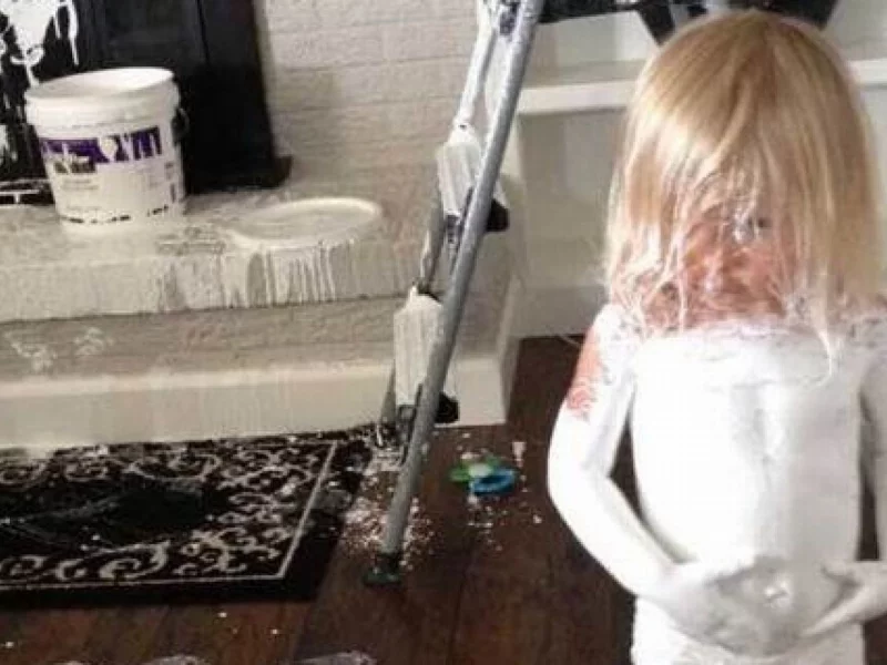 девочка, рисовала, вымазалась, girl, smile, white, color, room, paint, pic, fun, sun, see, wide