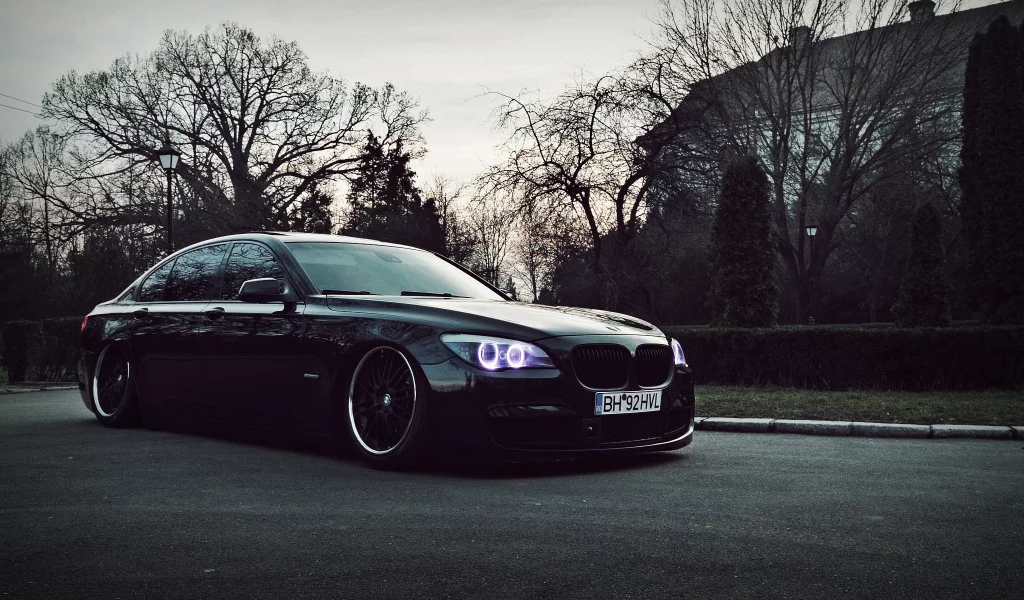 f01, bmw, stance, тюнинг, бмв, диски, фары, black, 7 series, dark