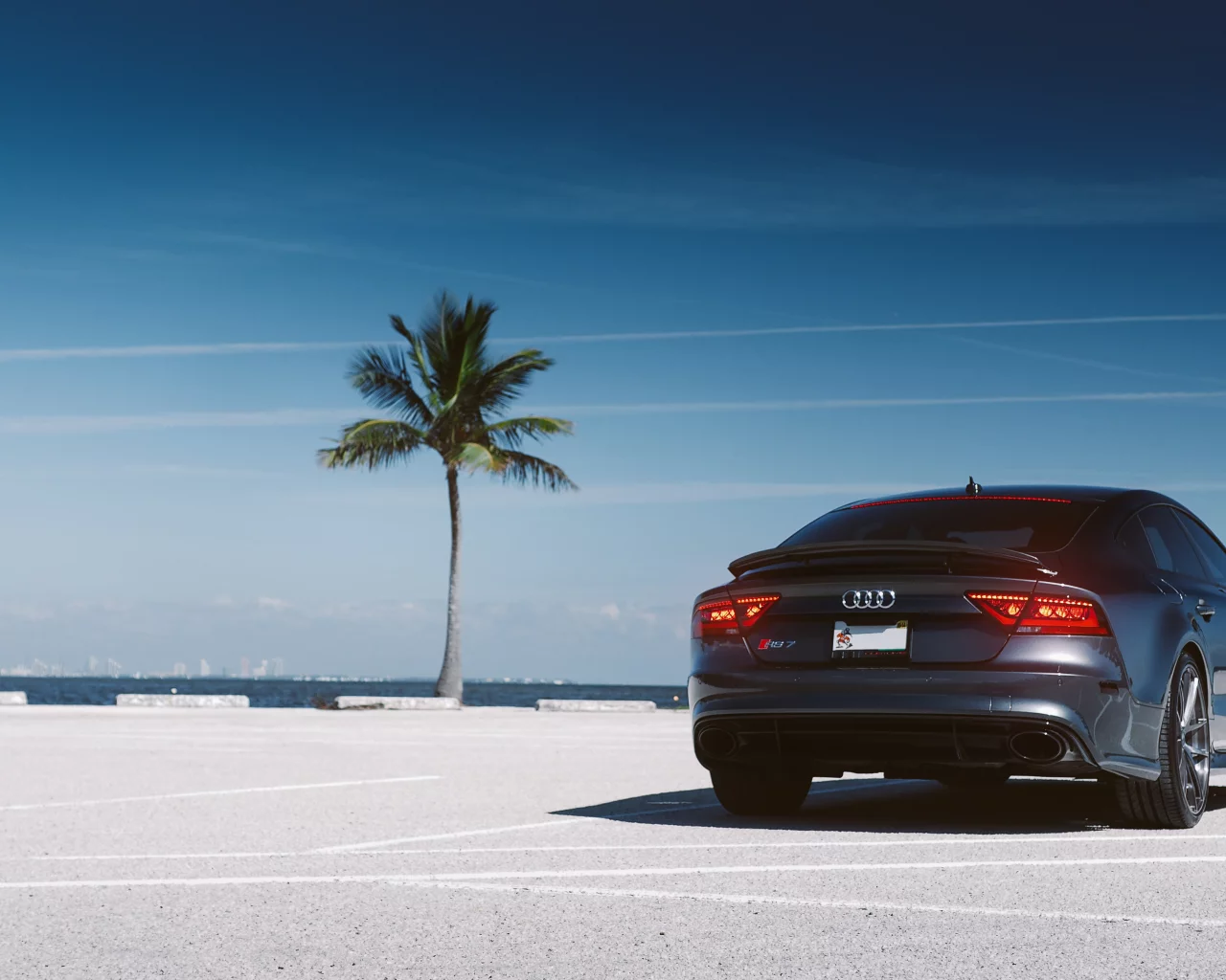 parking, rs7, ауди, audi, rear, пальма