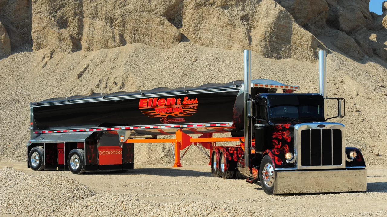 custom, show, semi, truck, peterbilt