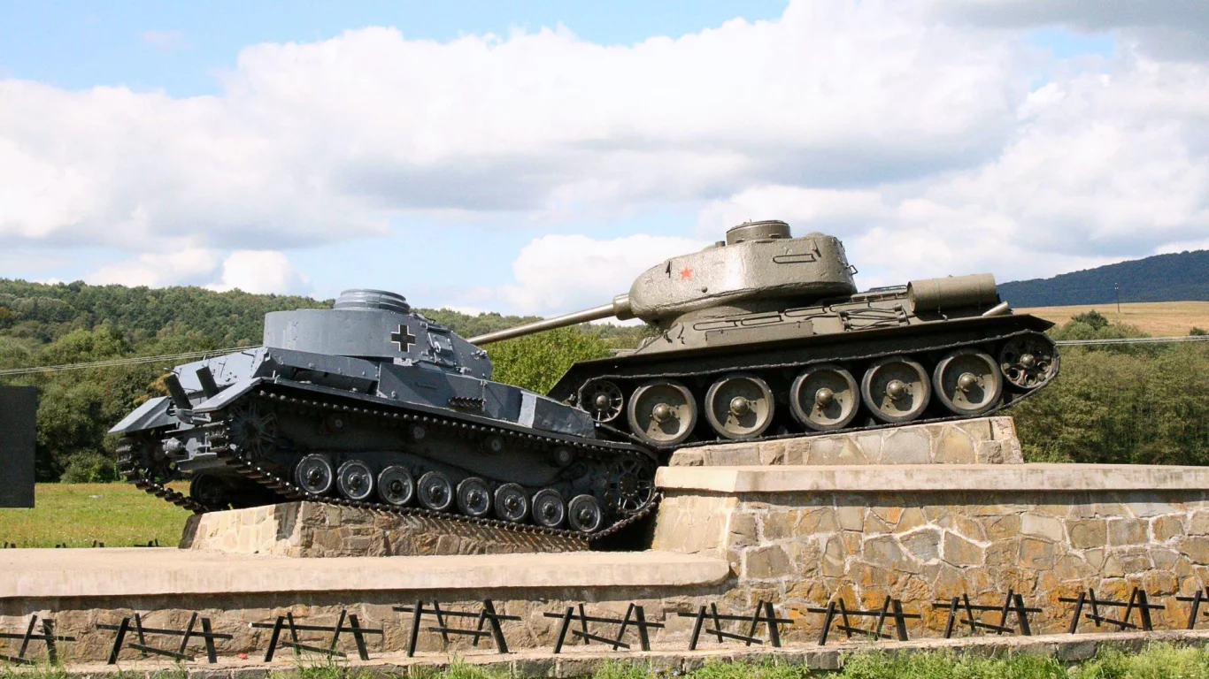 танки, т 34 85, пз 4