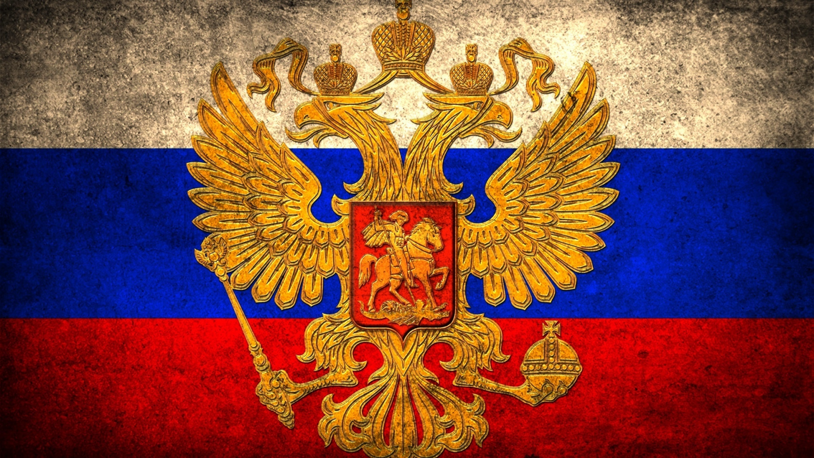 герб, двухглавый орел, россия, флаг