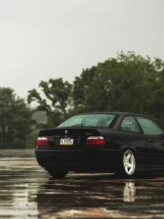 черная, бмв, black, bmw, e36, m3