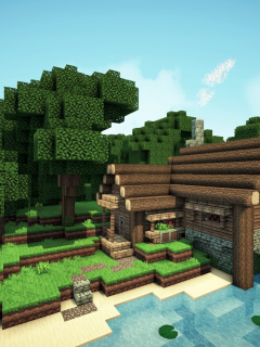 game, minecraft, home, wallpaper