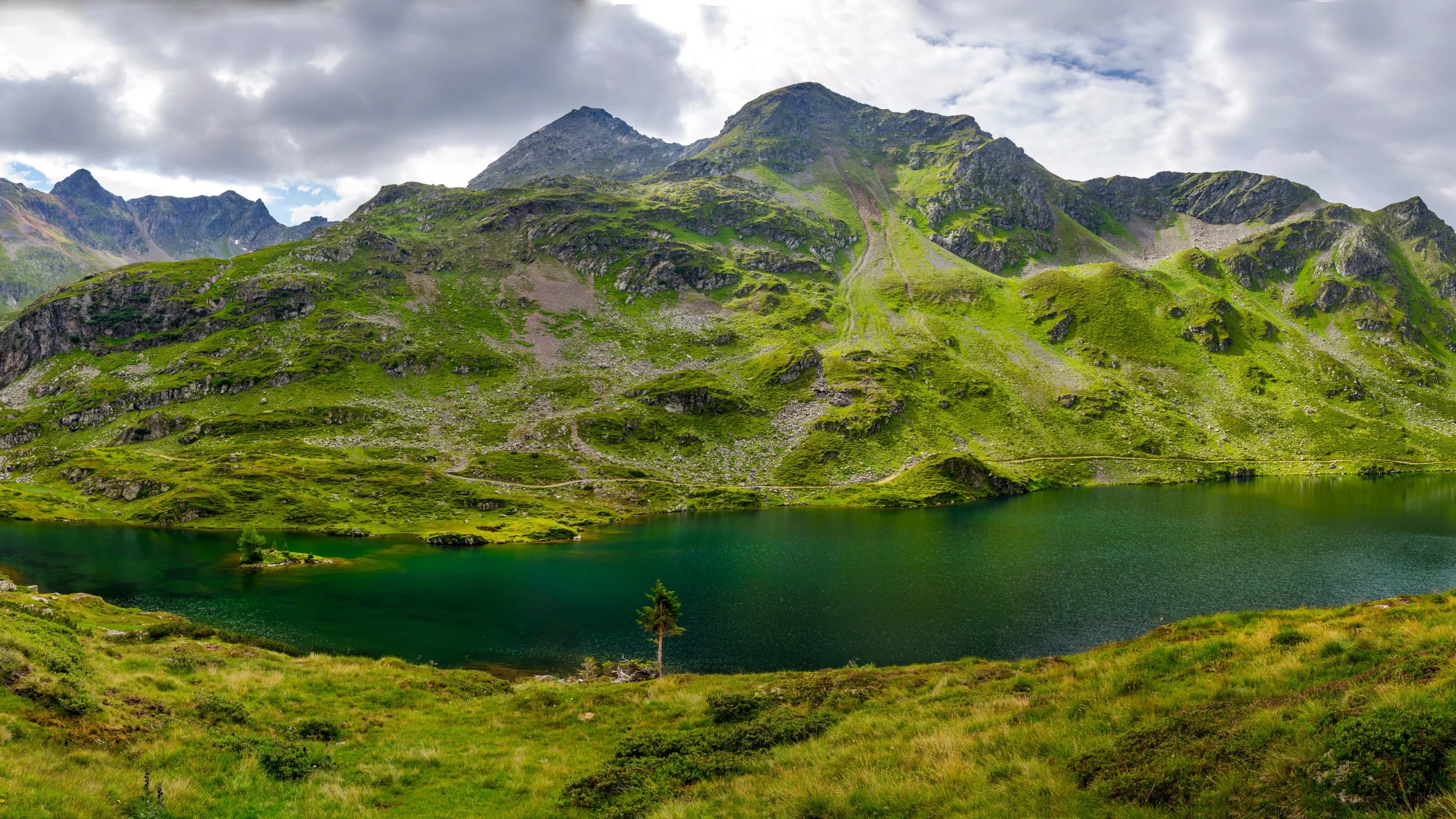 горы, панорама, panorama, mount, mountain, lake, water, forest, park, green, water, see, beautiful, nature, lake, bridge, garden, sun, summer, sky, wide