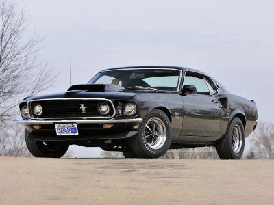 mustang, ford, мустанг, boss, мускул кар, 1969, muscle car, black, форд, 429