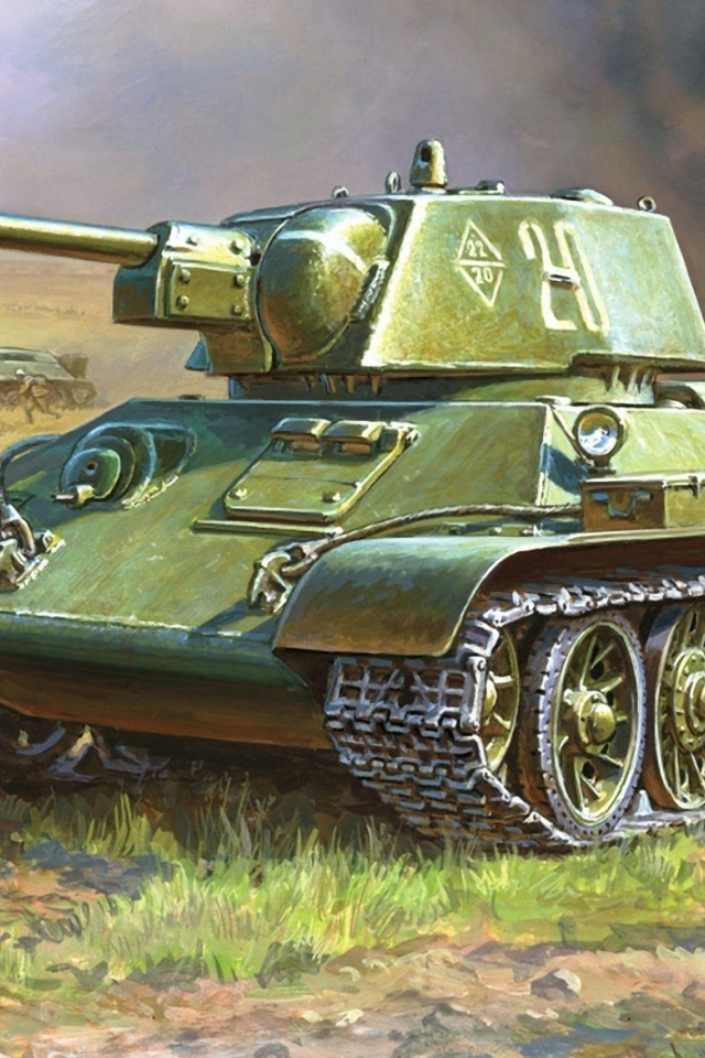 средний, советский, т-34-76, танк