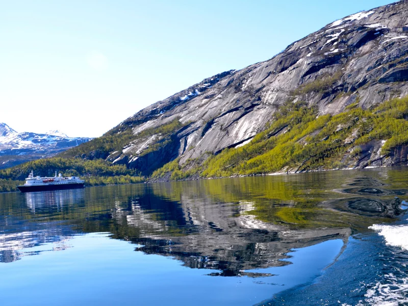 lake, boat, mountains, water