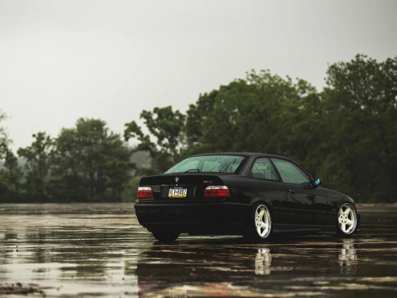 черная, бмв, black, bmw, e36, m3