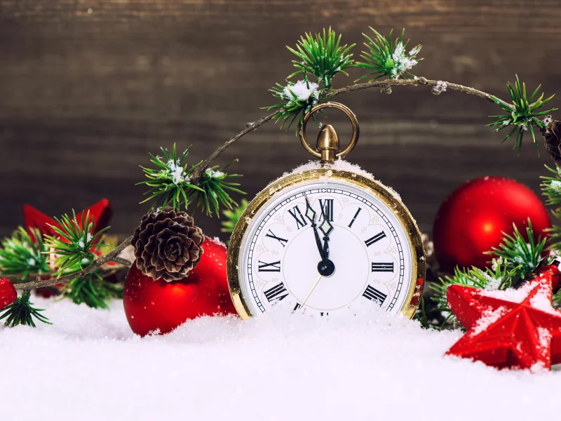 с рождеством христовым, clock, stars, merry christmas, snow, new year