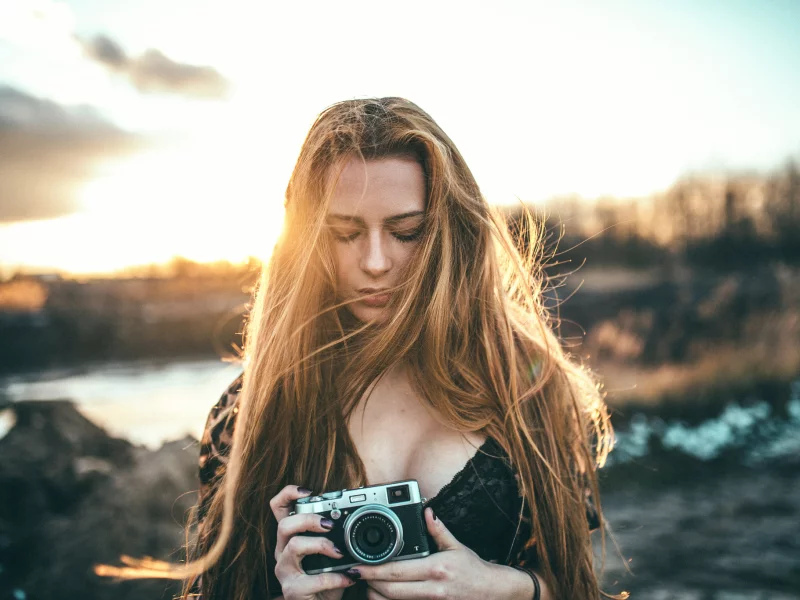 блондинка, фото, декольте, природа, девушка, фигура, милая, красивая, сексуальная, симпатичная, секси, стройная, модель, няшка, взгляд, сиськи, титьки, грудь, белье, лифчик