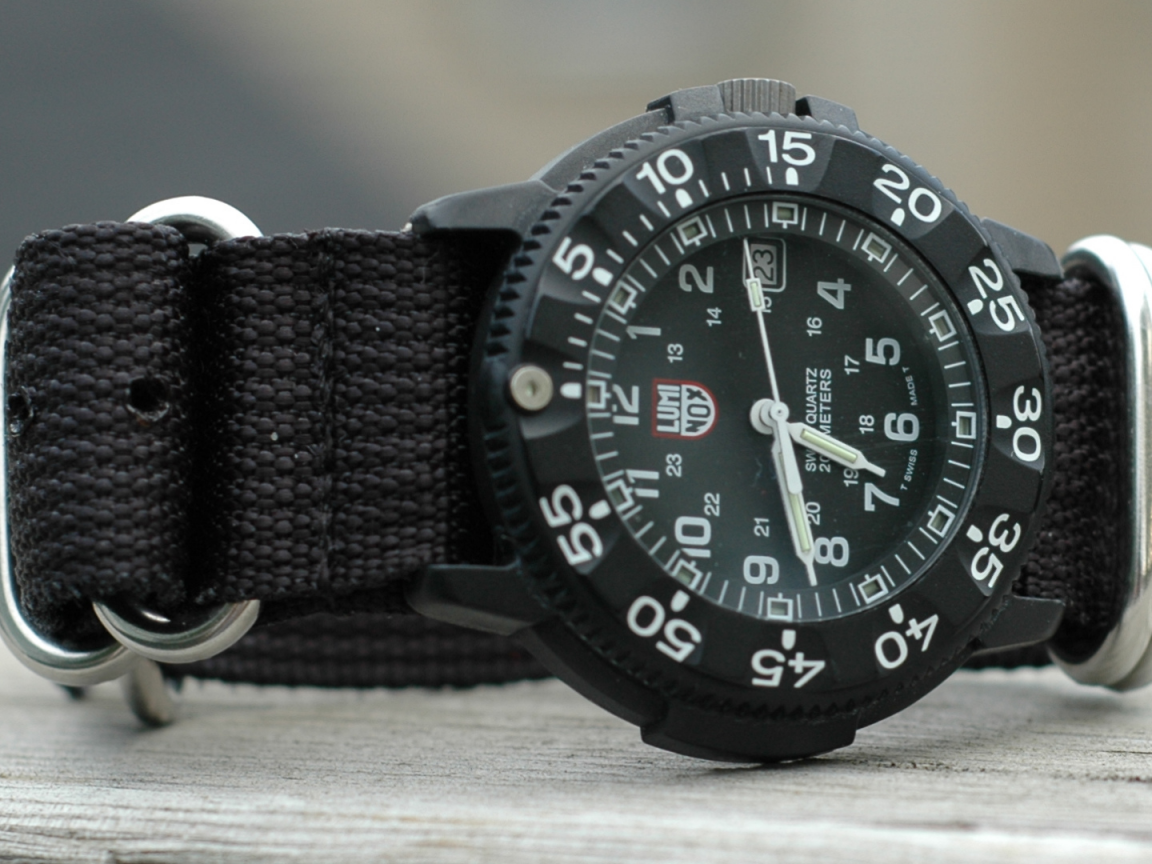 strap, luminox watch, mesh fabric, glass