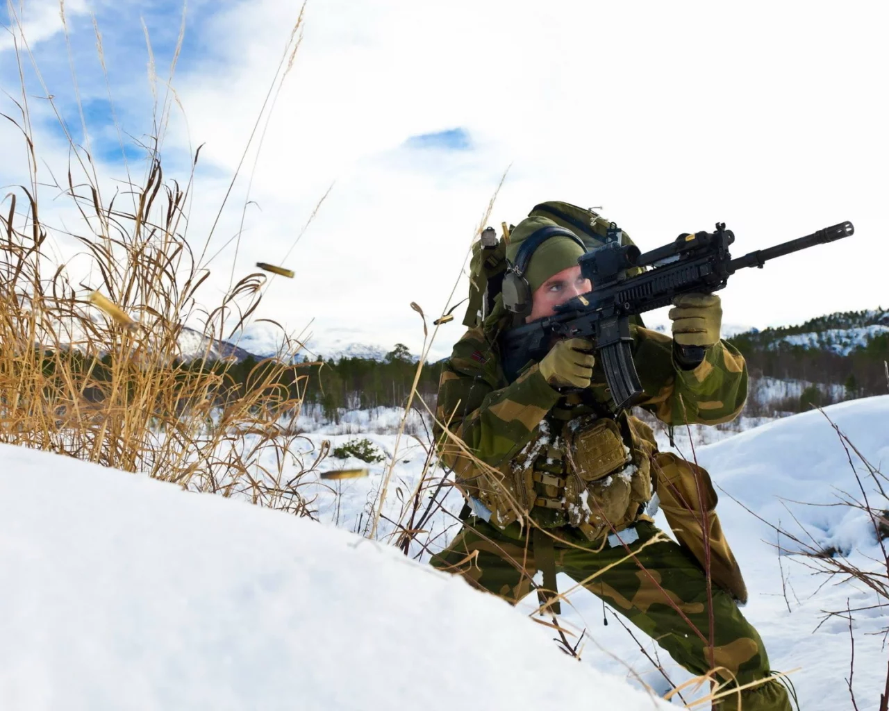 norwegian army, оружие, солдат