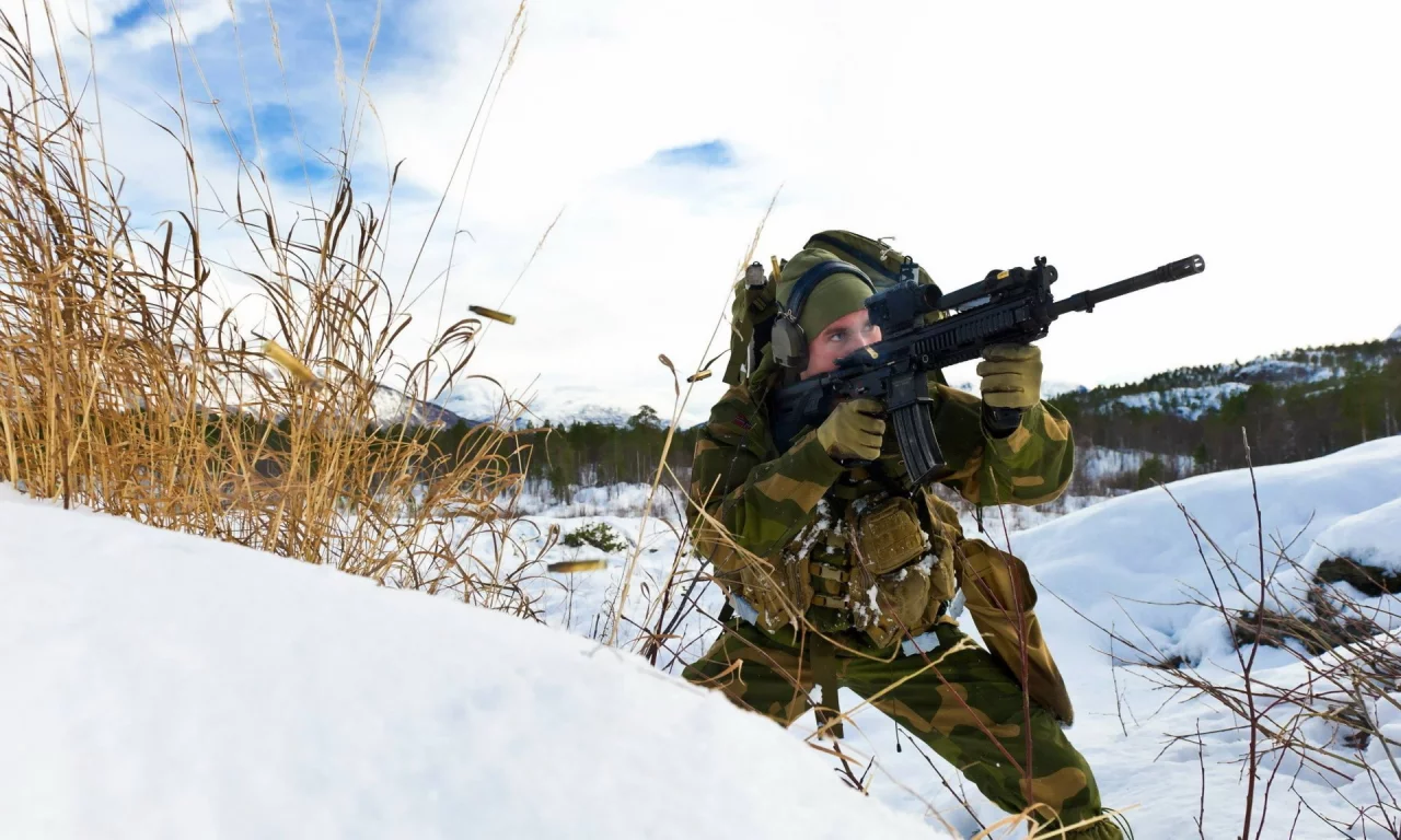 norwegian army, оружие, солдат