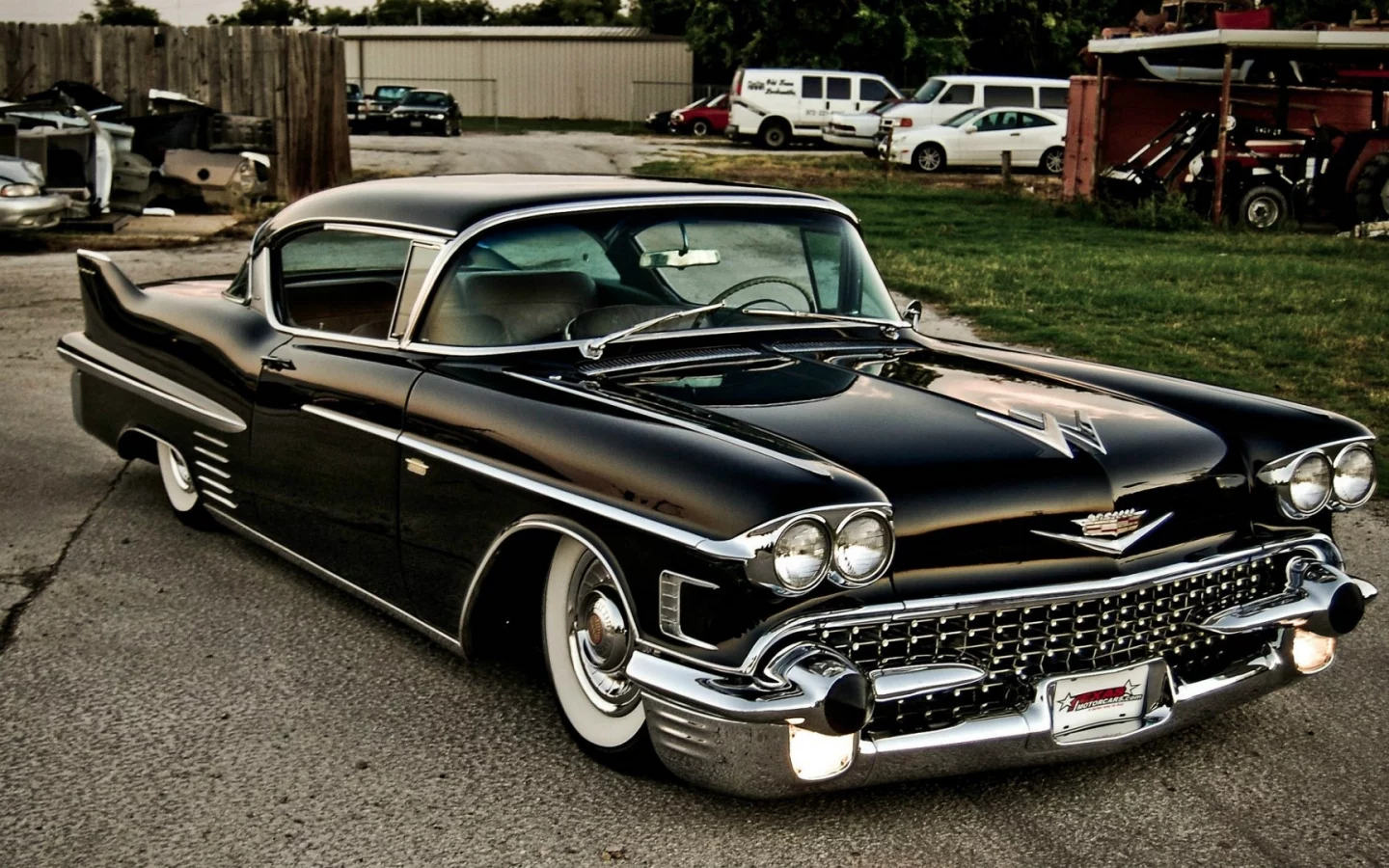 черный, кадиллак, coupe, купе, retro car, cadillac, de ville, black