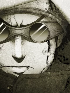 капюшон, рисунок, парень, naruto , linnyxito, aburame shino, очки