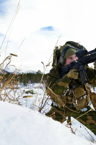 norwegian army, оружие, солдат