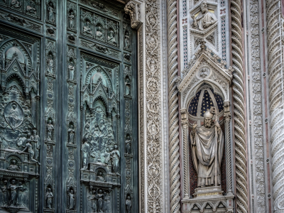 wall, decorated, florence cathedralm