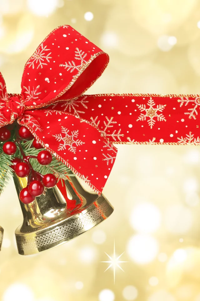 christmas decoration, ornament, cherry, merry christmas, new year, ribbon, bells