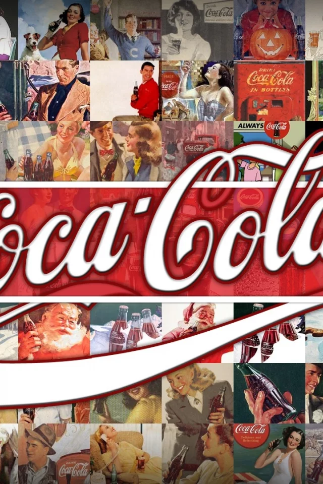 реклама, coca-cola, логотип, классика, фон, напиток, брэнд