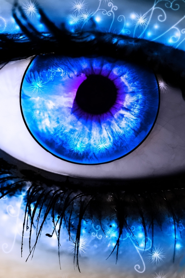 pupil, blue, eye