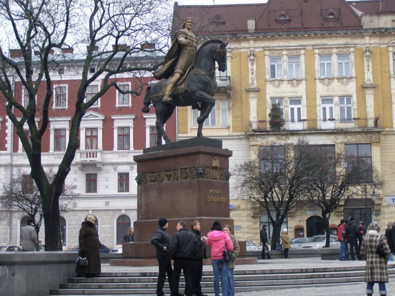 львов, площадь, памятник, данило, галицкий, 2007, год