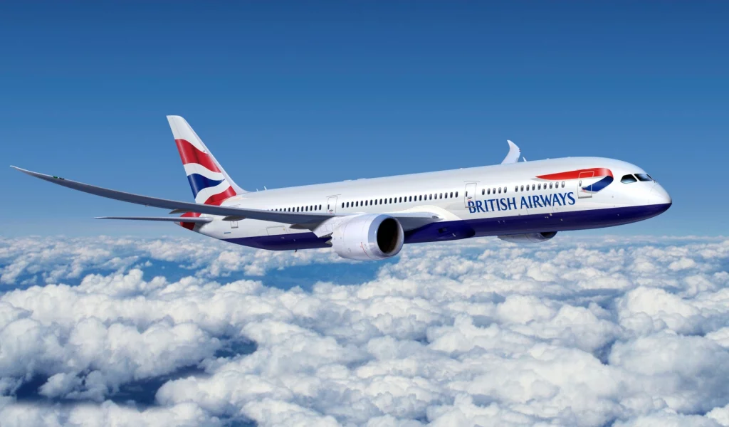 boeing, авиалайнер, 777, british airways, пассажирский, самолет, авиация, самолет, небо, облака