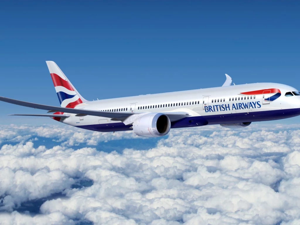 boeing, авиалайнер, 777, british airways, пассажирский, самолет, авиация, самолет, небо, облака