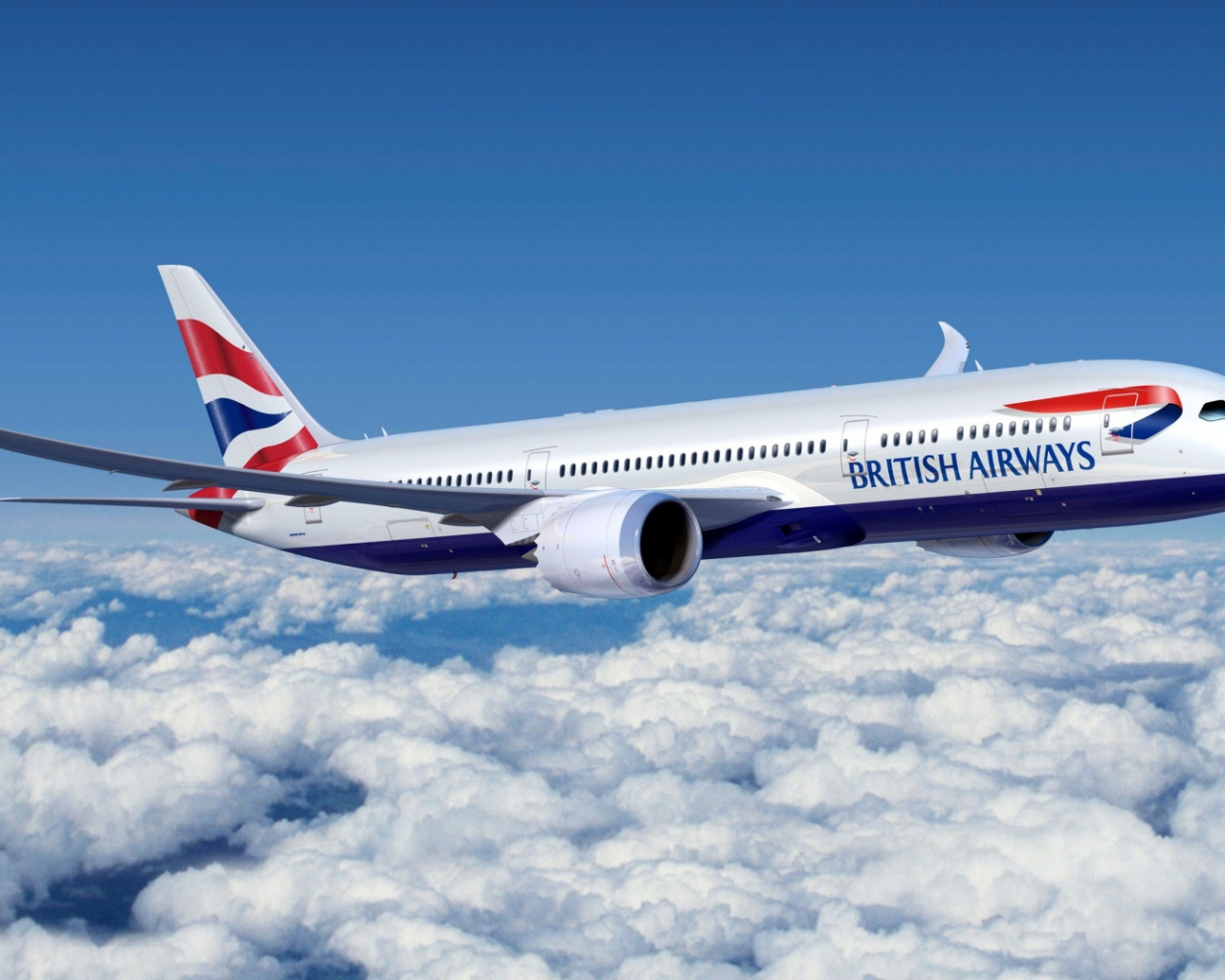 boeing, авиалайнер, 777, british airways, пассажирский, самолет, авиация, самолет, небо, облака