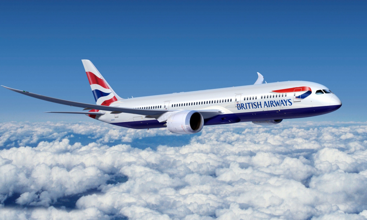 boeing, авиалайнер, 777, british airways, пассажирский, самолет, авиация, самолет, небо, облака