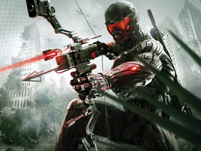 crysis 3, крайзис 3, лук, стрела, лазер