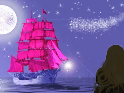 небо, море, вечность, облака, волны