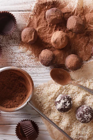 какао, конфеты, сладкое, шоколад
