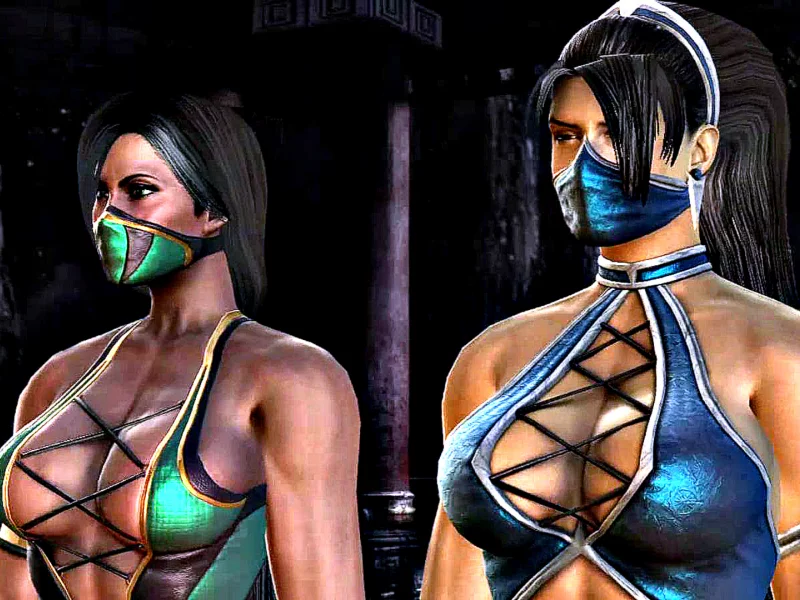 mortal kombat, китана, милена, бойцы