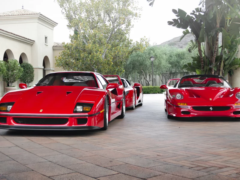 ferrari, f40, f50, enzo