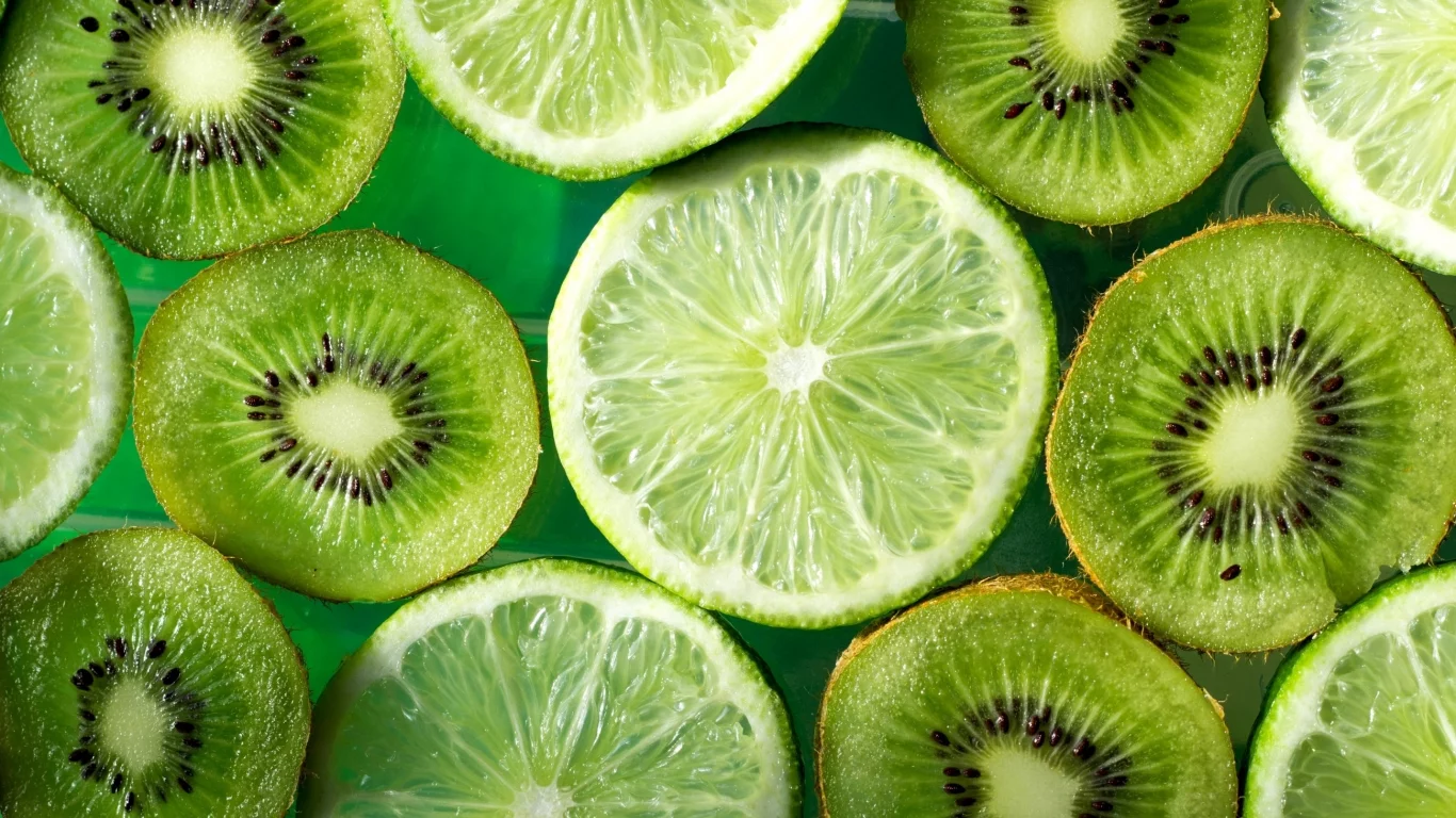киви, зеленый, фрукты, лайм