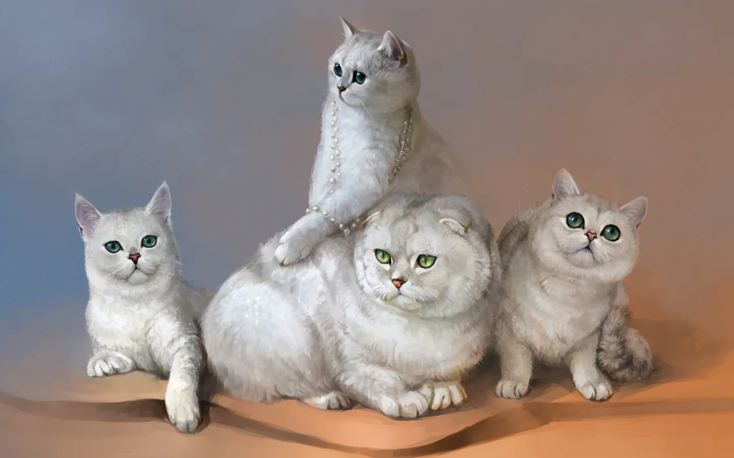рисунок, кошки