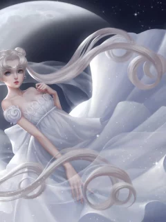 платье, tsukino usagi, ishoujo senshi sailor moon, princess serenity, девушка, луна, pian pian, bain, красавицавоин сейлор мун
